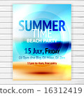 Summer time party flyer 16312419