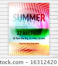 Tropical summer party flyer 16312420