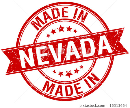 made in Nevada red round vintage stamp made in Nevada red round vintage stamp 16313664