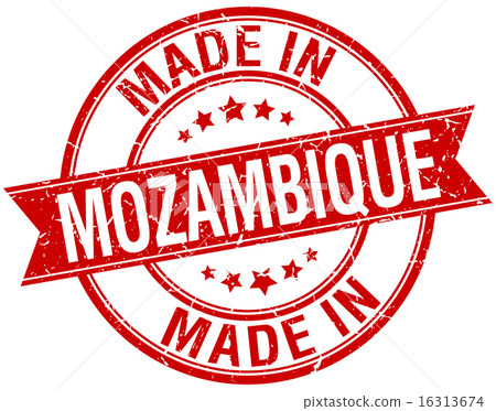 made in Mozambique red round vintage stamp made in Mozambique red round vintage stamp 16313674