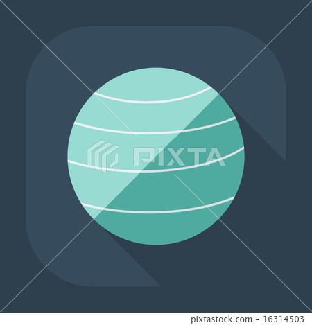 Flat modern design with shadow icon Ball for fitness Flat modern design with shadow icon Ball for fitness 16314503