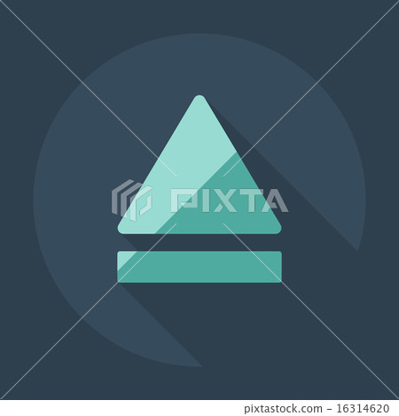 Flat modern design with shadow icon player - Stock Illustration ...