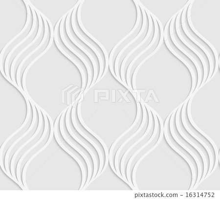Paper cut out wavy leaves forming grid Paper cut out wavy leaves forming grid 16314752