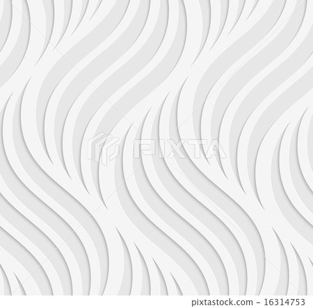 Paper cut out wavy leaves on gray 16314753