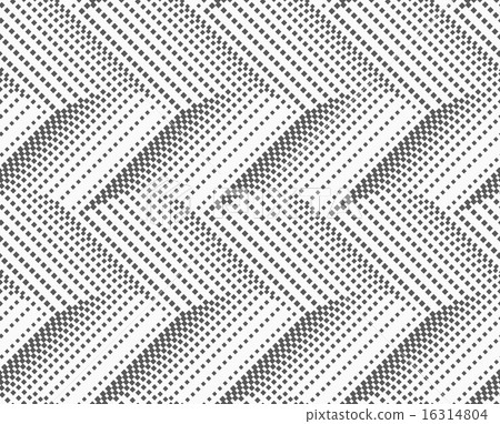 Textured with halftone squares horizontal chevron 16314804