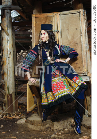 Young Girl in National Vietnam Costume Young Girl in National Vietnam Costume 16315080
