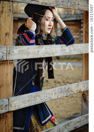 Young Girl in National Vietnam Costume Young Girl in National Vietnam Costume 16315087