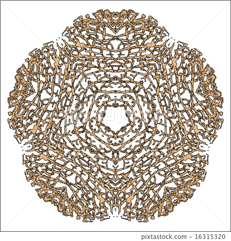 Abstract pattern with cobwebs bushy leaf tropical  16315320