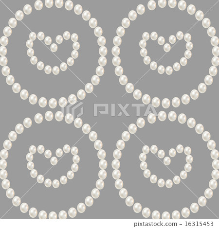 grey white background and women jewelry with pearl - Stock Illustration ...