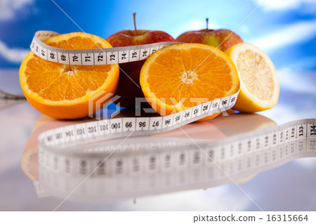 Vegetable, Fruits and fitness, bright colorful Vegetable, Fruits and fitness, bright colorful 16315664