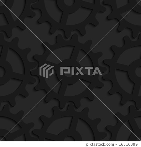 Black 3d complex gears 16316399