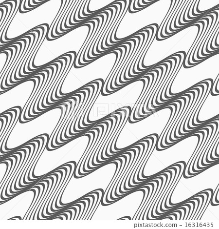 Gray diagonal striped waves 16316435