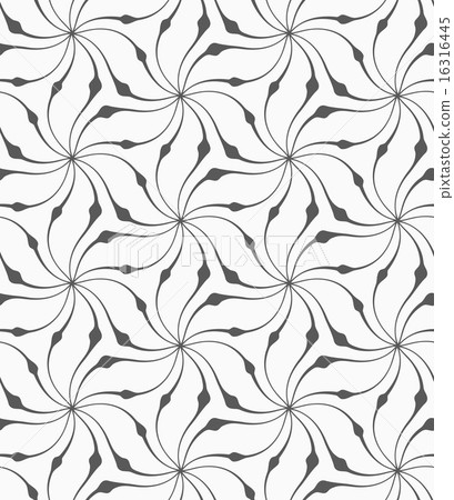 Gray floral with thickening 16316445