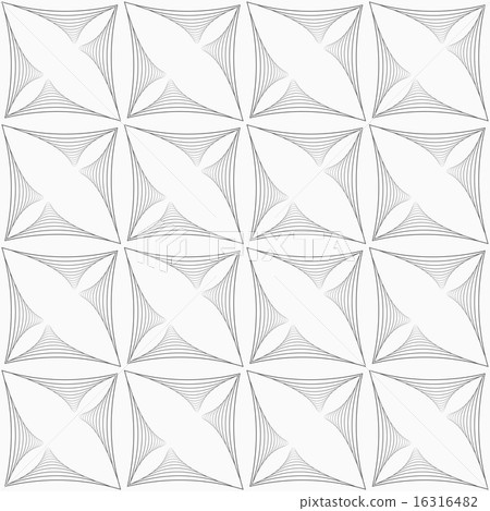 Gray striped triangular shapes in grid 16316482