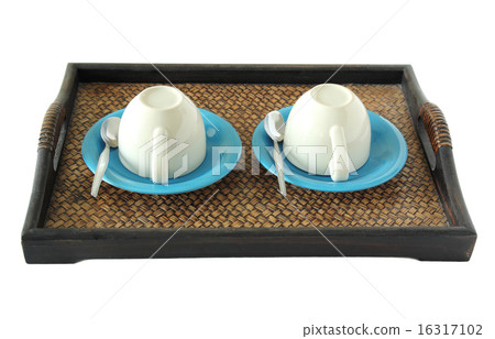 prepares coffee cup isolated on white 16317102