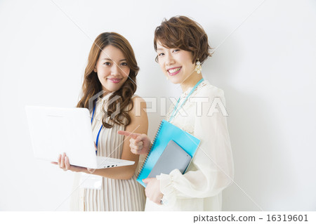 Business image Office casual young lady 2 people Business image Office casual young lady 2 people 16319601