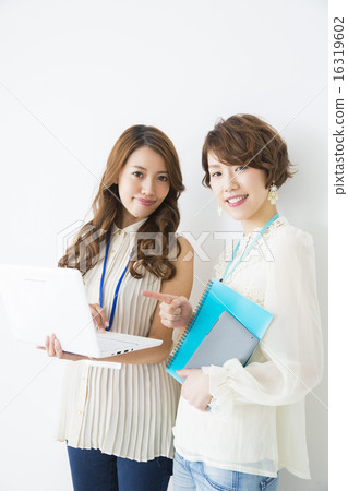 Business image Office casual young lady 2 people Business image Office casual young lady 2 people 16319602