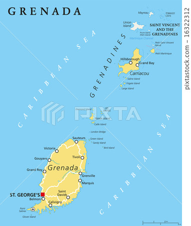 Grenada Political Map 16322312