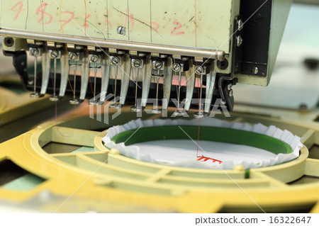 closed-up of Machine embroider closed-up of Machine embroider 16322647