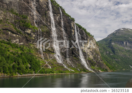 The Seven Sisters in geirangerfjord 16323518