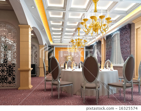3d modern restaurant 16325574