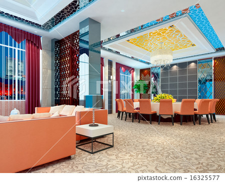 3d modern restaurant 16325577
