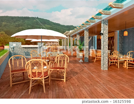 3d modern restaurant 3d modern restaurant 16325598