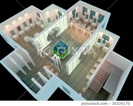 3d exhibition hall 16326170