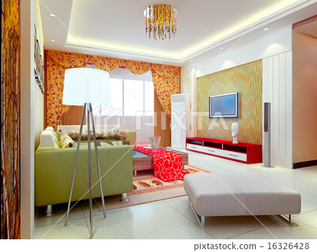 3d render modern interior of living-room 3d render modern interior of living-room 16326428