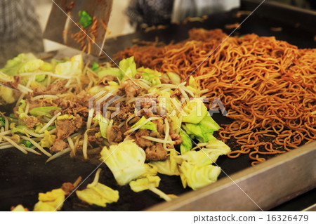 烤蕎麥和炒肉 16326479