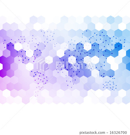 Vector abstract 3d hexagonal. - Stock Illustration [16326700] - PIXTA