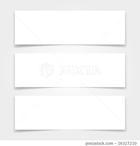 Blank banners mock up set. Blank banners mock up set. 16327210