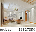 3d render modern interior of living-room 16327350