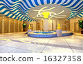 3d public bathrooms of  hall, corridor. 16327358