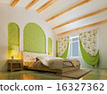 3d bedroom rendering 16327362