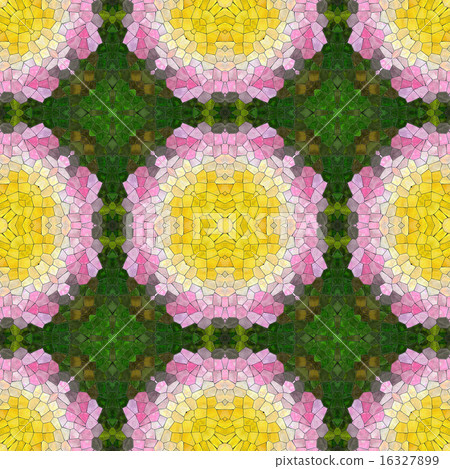 Glass mosaic kaleidoscopic seamless texture Glass mosaic kaleidoscopic seamless texture 16327899