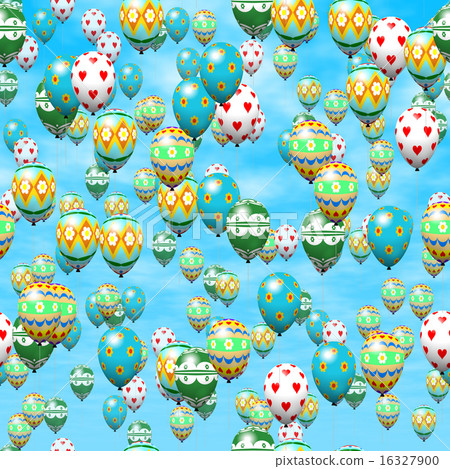 Easter eggs balloons generated hires texture 16327900