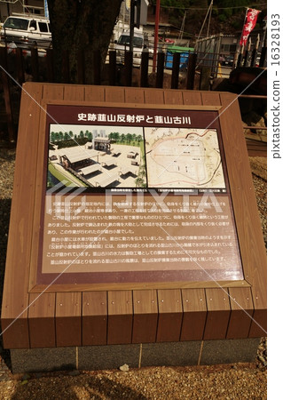 Shizuoka prefecture tourist spot · Tourism explanation board of Yuzan Reflection Reactor · Vertical position 16328193