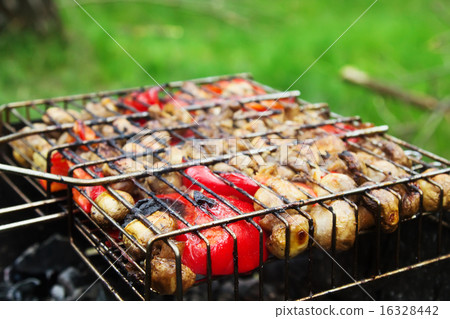 Fresh vegetables for grilling outdoors Fresh vegetables for grilling outdoors 16328442