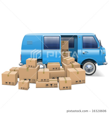 Vector Delivery Minivan Vector Delivery Minivan 16328606
