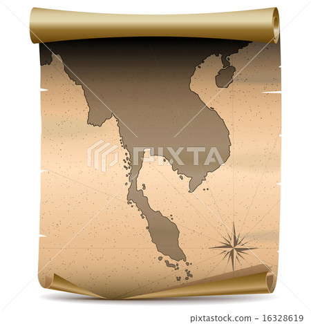 Vector Thailand Vintage Map 16328619