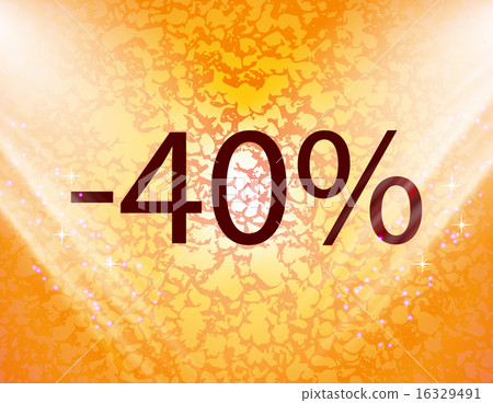 40 percent discount icon symbol Flat modern web de 16329491