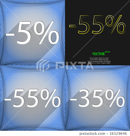 Set of Holiday discounts, store a percentage of sa 16329646