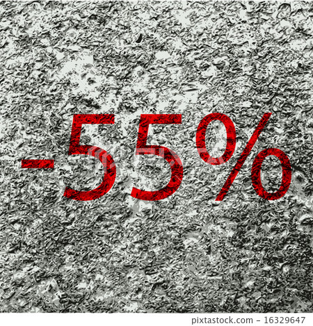 55 percent discount icon symbol Flat modern web de 16329647