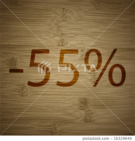 55 percent discount icon symbol Flat modern web de 16329649