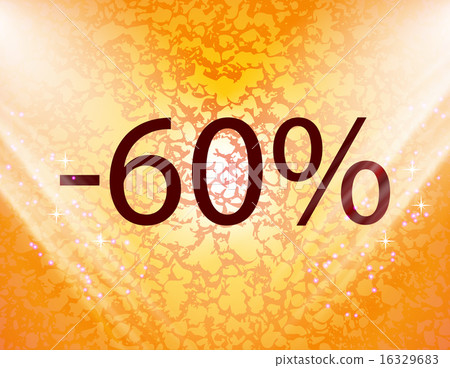 60 percent discount icon symbol Flat modern web de 16329683