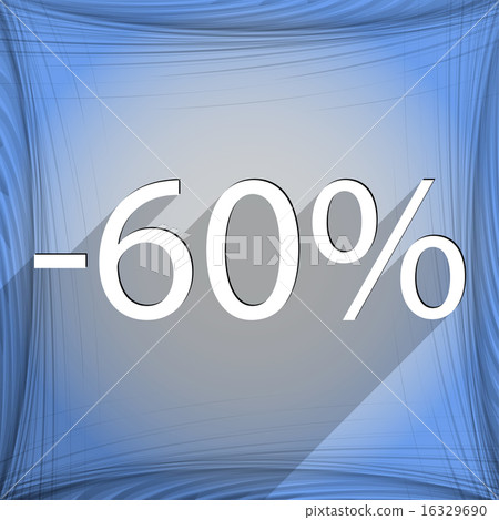 60 percent discount icon symbol Flat modern web de 60 percent discount icon symbol Flat modern web de 16329690