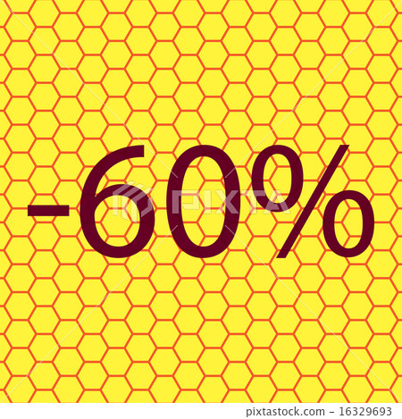 60 percent discount icon symbol Flat modern web de 16329693