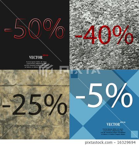 Set of Holiday discounts, store a percentage of sa Set of Holiday discounts, store a percentage of sa 16329694