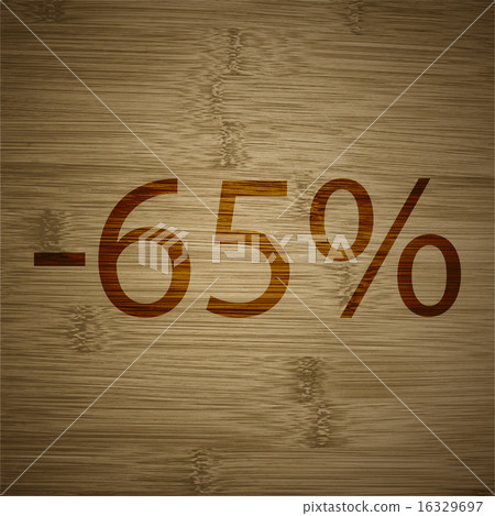 65 percent discount  icon symbol Flat modern web d 16329697